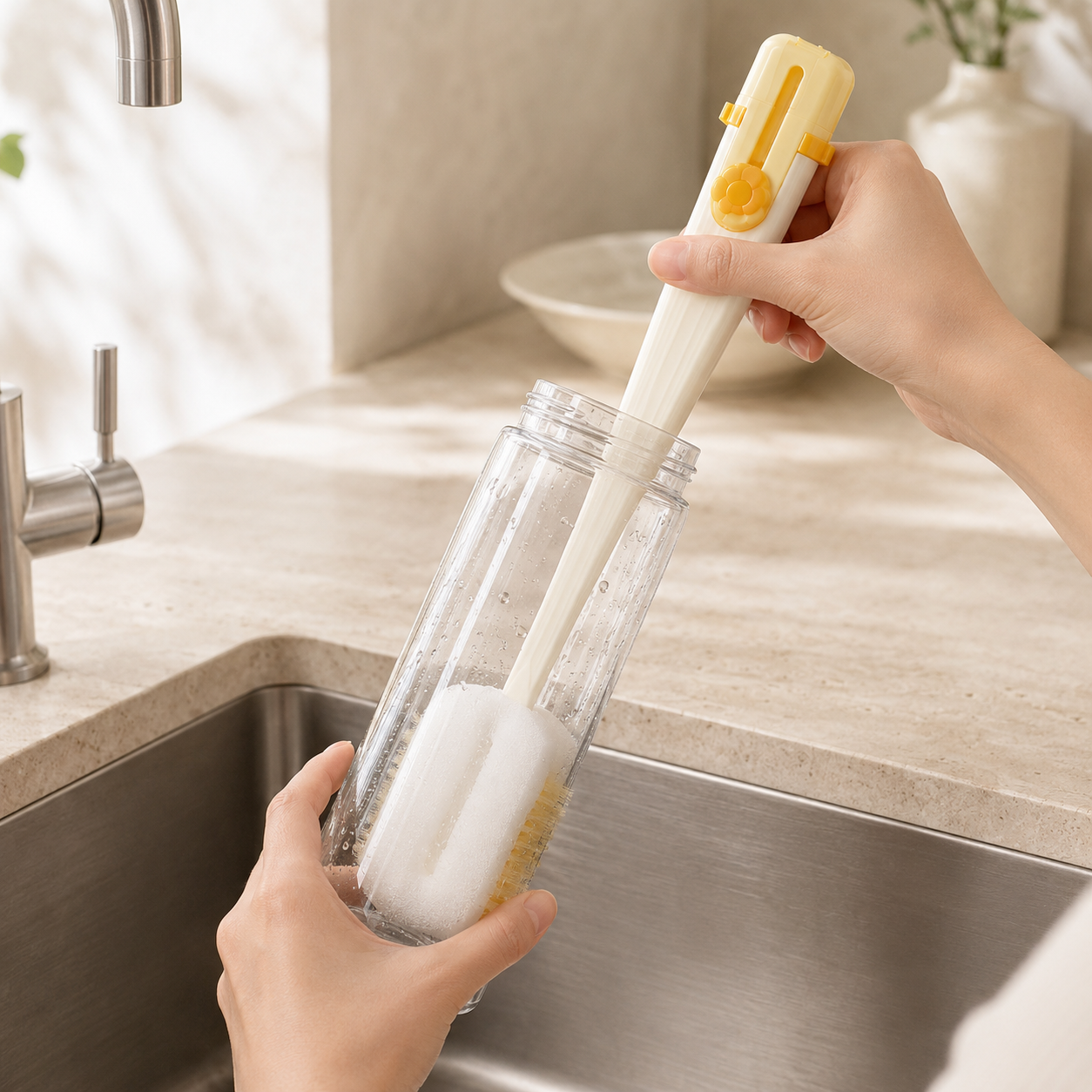 CleanFlow™ 5-in-1 Bottle Brush