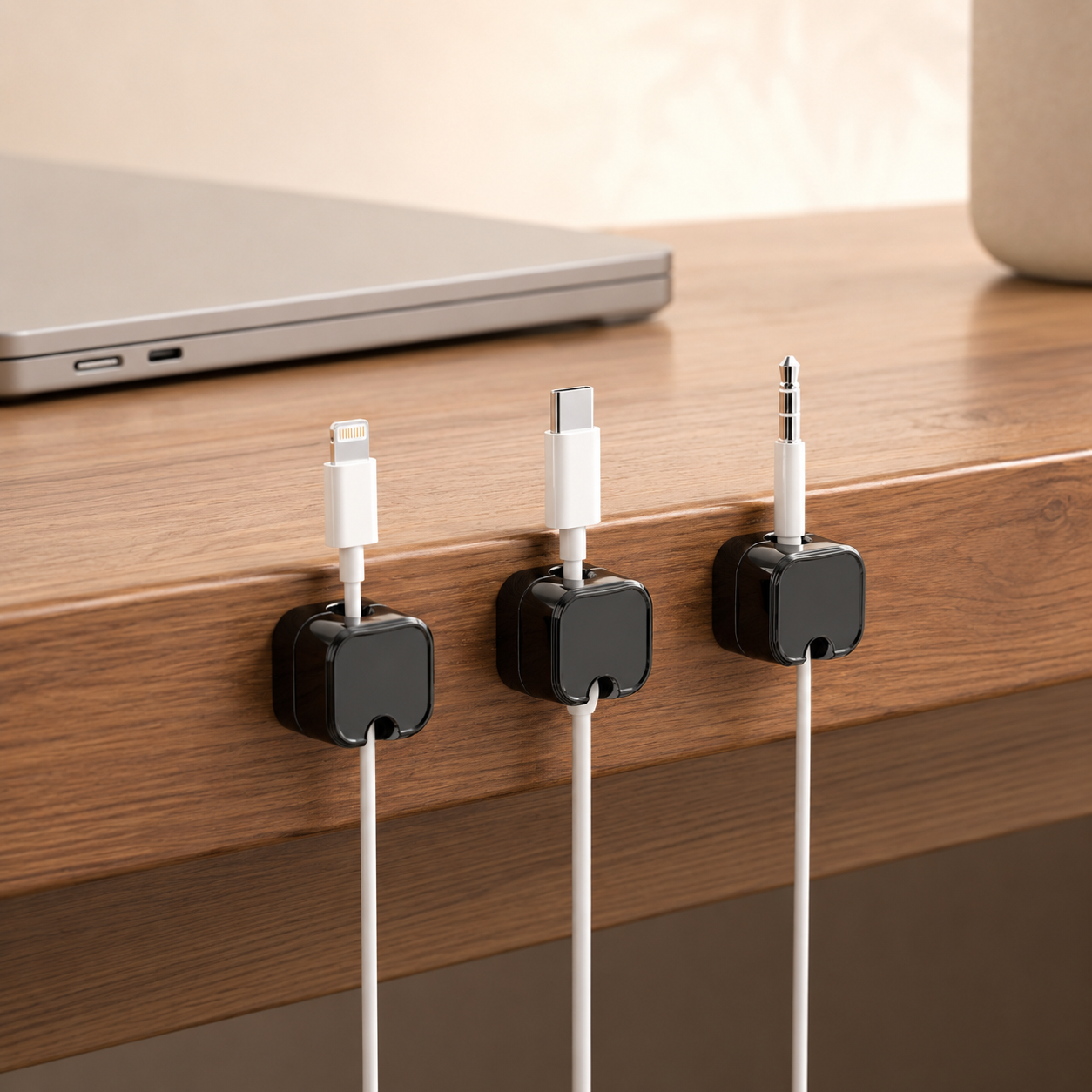 CableNest™ Magnetic Cable Clips – 6 Pack