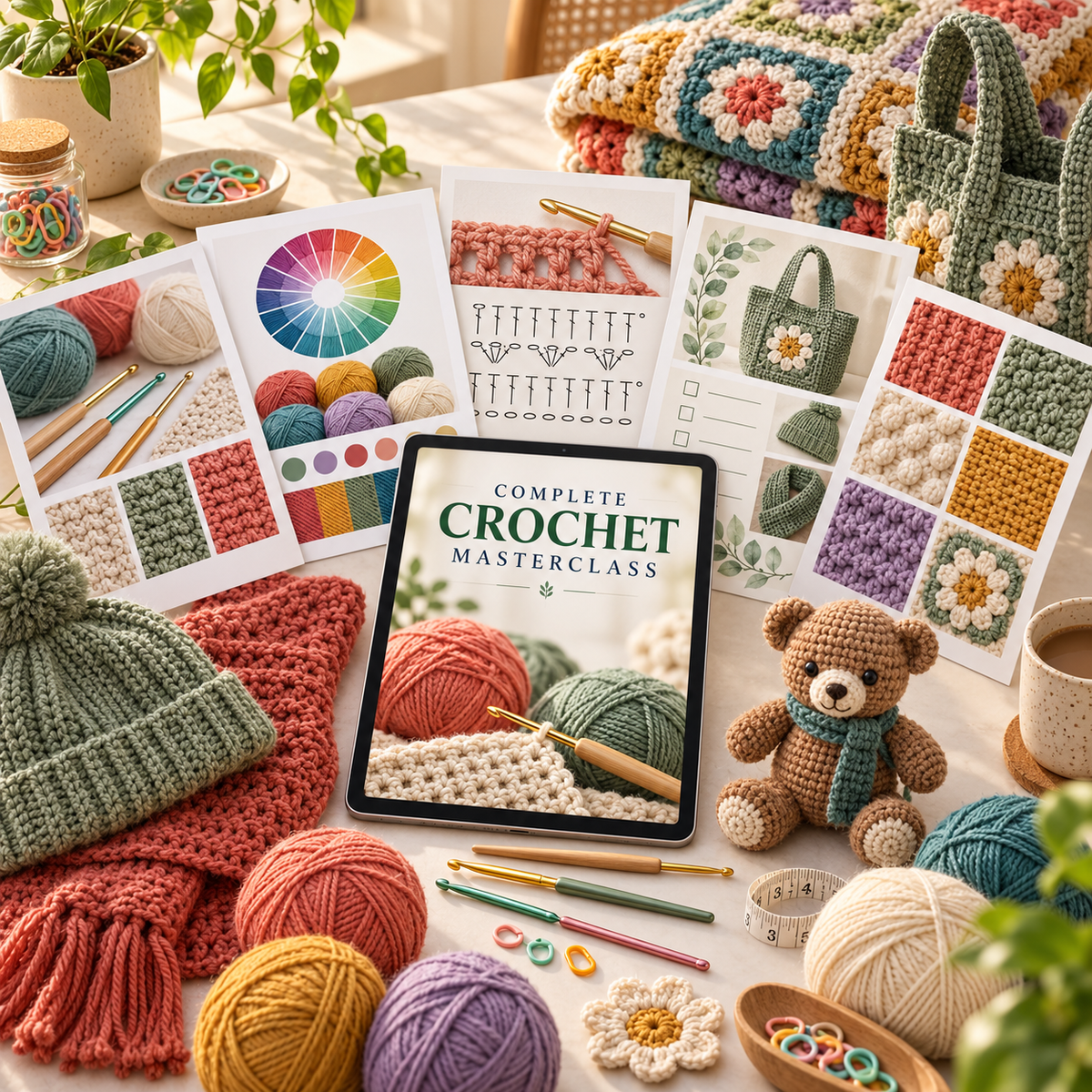 Complete Crochet Masterclass + 5 Bonus Guides